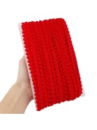 POM POM 10MM 145 VERMELHO 25MTS
