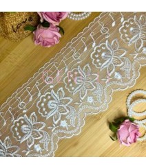 TULE YL307 101 BRANCO LARG:10,3CM