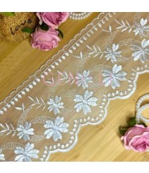 TULE YL312 101 BRANCO LARG:10CM