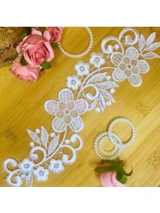 0039 APLIQUE BRANCO 27,5CM 01 PAR