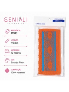 RENDA R003 40MM 10M 523 LARANJA