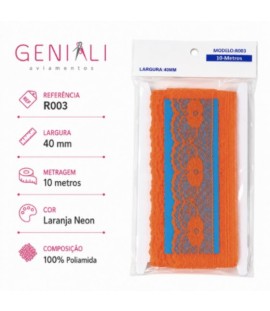 RENDA R003 40MM 10M 523 LARANJA