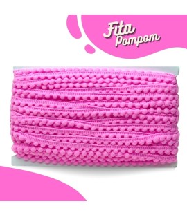 POM POM 10MM 140 ROSA CHICLETE 25MTS