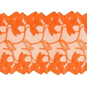 TULE B7 01 LARANJA NEON LARG:19CM