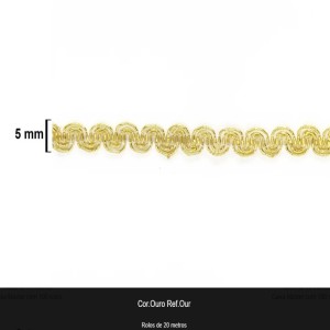GALAO 027 OURO LARG:5MM 20METROS
