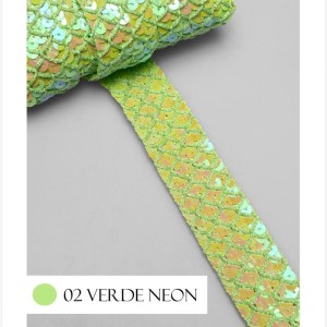 GALAO 179 02 VERDE NEON PAETE 35MM 20M