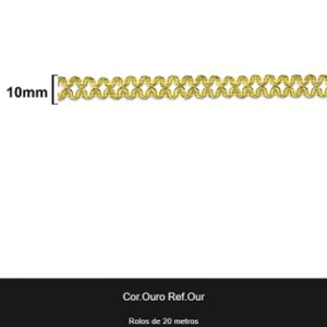 GALAO 030 OURO LARG:1,0CM 20METROS