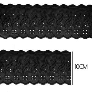 BORDADO CTL035 310 PRETO 10,0CM