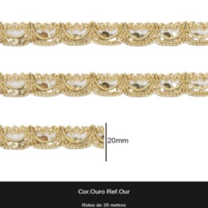 GALAO 038 OURO LARG:20MM 20METROS