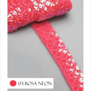 GALAO 179 03 ROSA NEON PAETE 35MM 20M