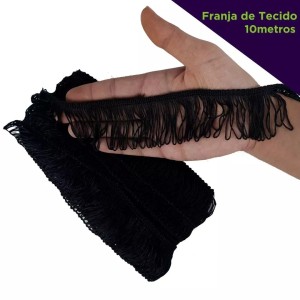 FRANJA 05 310 PRETO 5,0CM 10M