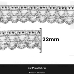 GALAO 052 PRATA LARG:2,2CM 20METROS
