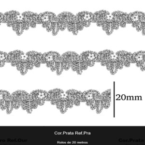 GALAO 062 PRATA LARG:2,5CM 20METROS