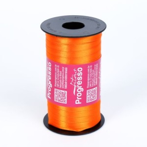 FITA DE CETIM N1 066 LARANJA 7MM 100M