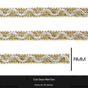 GALAO 079 OURO/PRATA LARG:14MM 20METROS