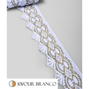 GUIPIR CHL162 OURO/101 BRANCO 5,0CM