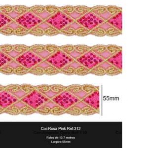 GALAO 103 312 PINK LARG:5,5CM 13,7M