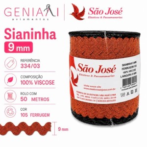 SIANINHA 9MM 105 FERRUGEM 334/03 50MTS