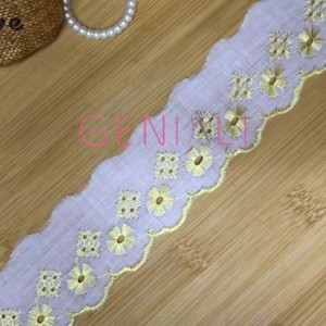 BORDADO BICOLOR 106 CANARIO 5,0CM 13,7M