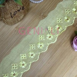 BORDADO LISO 107 AMARELO BB 5,0CM 13,7M