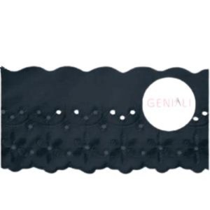 BORDADO CTL108 310 PRETO 7,5CM 13,7M