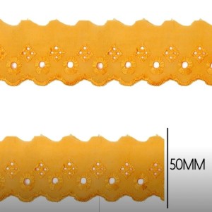BORDADO LISO 110 AM OURO 5,0CM 13,7M