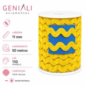SIANINHA 11MM 110 AMARELO OUR 50M CONE