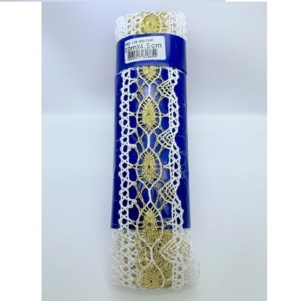 ORD118 BICO BRANCO.OURO LARG:4CM