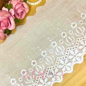 BORDADO 01 BRANCO 12,0CM CTL120 13,7M