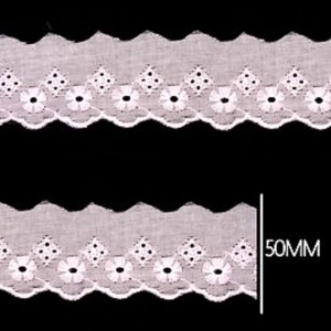 BORDADO LISO 132 ROSA BEBE 5,0CM 13,7M