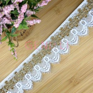 GUIPIR CHL133 OURO/101 BRANCO 5,5CM