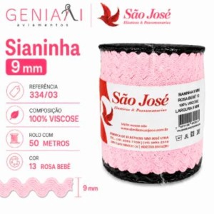SIANINHA 9MM 13 ROSA BB 334/03 50MTS