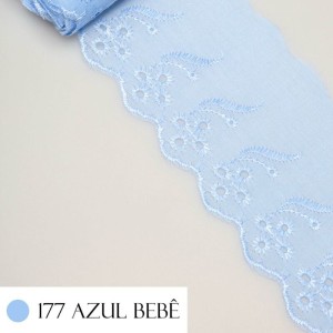 BORDADO CTB146 177 AZUL BEBE 7,5CM 13,7M