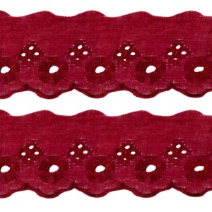 BORDADO LISO 173 VINHO 5,0CM 13,7M