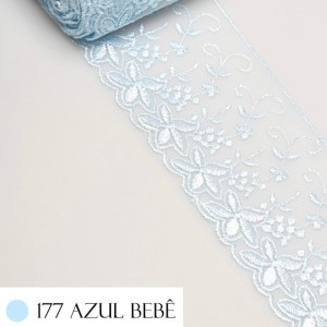 TULE CRL03 177 AZUL BB LARG:8.0CM