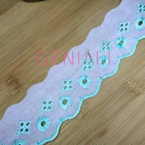 BORDADO BICOLOR 193 VD AGUA 5,0CM 13,7M