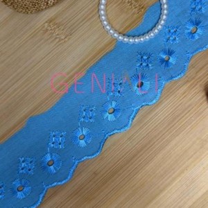 BORDADO LISO 199 TURQUESA 5,0CM 13,7M