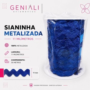SIANINHA 11MM METAL 207 ROYAL 50M CONE