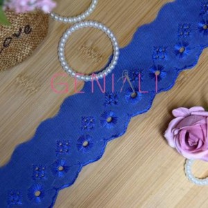 BORDADO LISO 207 AZUL ROYAL 5,0CM 13,7M