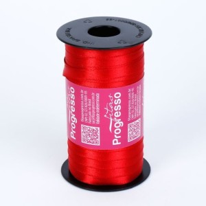 FITA DE CETIM N1 209 VERMELHO 7MM 100M