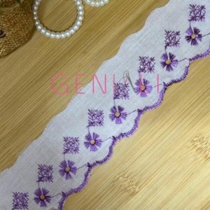 BORDADO BICOLOR 218 ROXO 5,0CM 13,7M