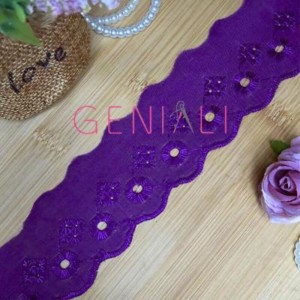 BORDADO LISO 218 ROXO 5,0CM 13,7M