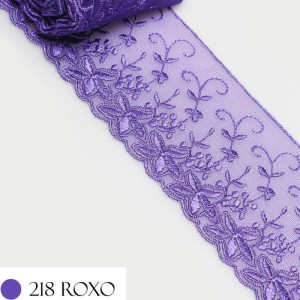 TULE CRL03 218 ROXO 8,0CM 13,7 METROS
