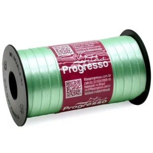 FITA DE CETIM N1 232 VERDE AGUA 7MM 100M