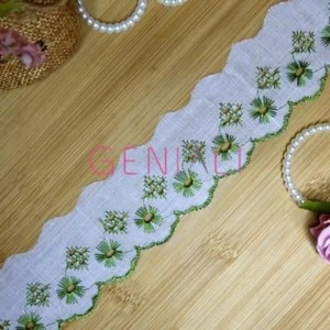 BORDADO BICOLOR 254 VD OLIVA 5,0CM 13,7M