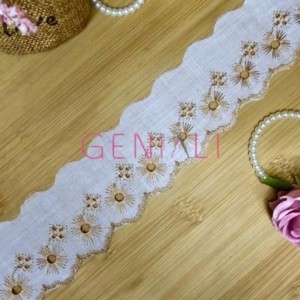 BORDADO BICOLOR 267 CARAMELO 5,0CM 13,7M