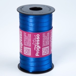 FITA DE CETIM N1 276 AZUL PAVAO 7MM 100M