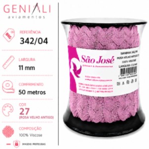 SIANINHA 11MM 27 ROSA VELHO 342/04 50MTS