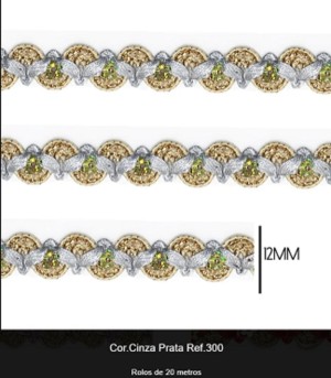 GALAO 49 300 CINZA LARG:12MM 20M