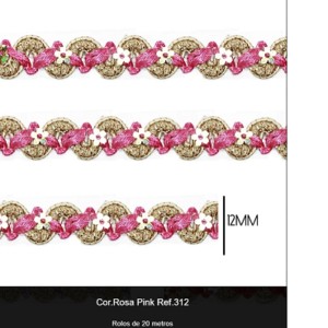 GALAO 49 312 PINK LARG:12MM 20METROS